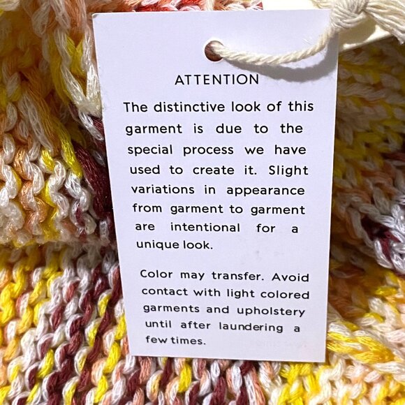 Laurie Felt Baja Sweater M to L Fringe Hem Beachy California Vibes Southwestern - Picture 7 of 10